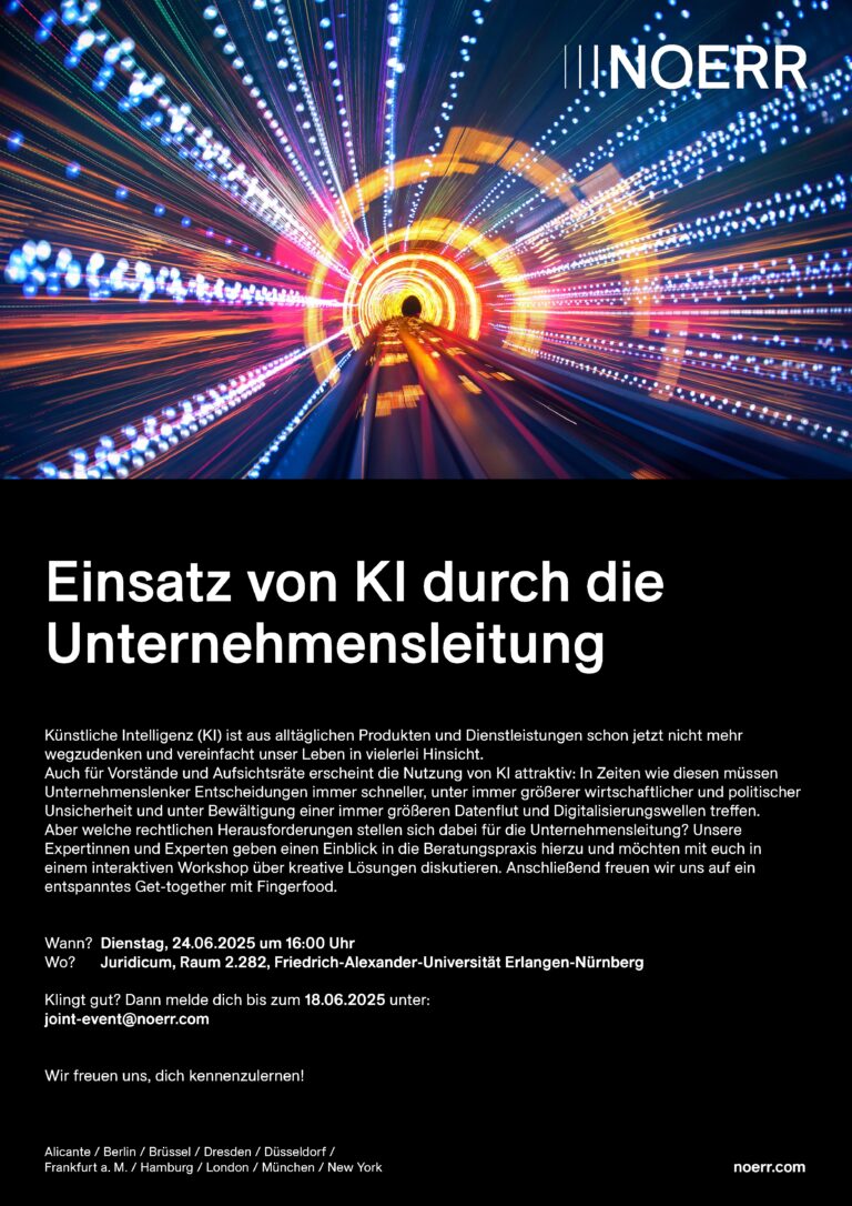 Workshop mit NOERR am 24. Juni 2025